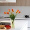 10PCS Artificial Tulips – Real Touch Fake Flowers Bouquet for Home, Table, Party, and Wedding Décor (Orange)